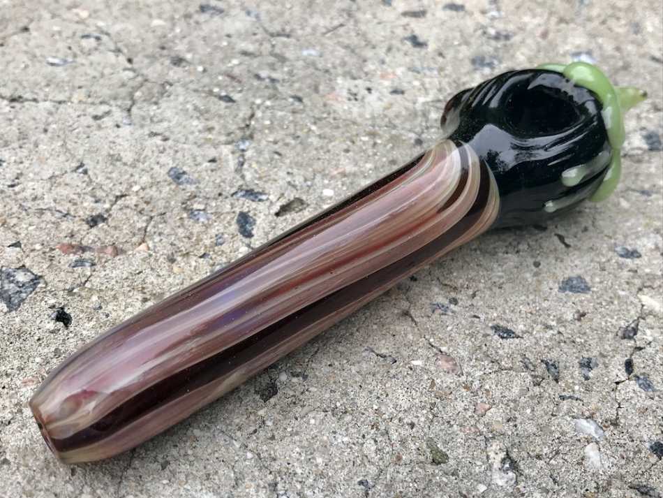 Fat Buddha Glass Pipe Paintbrush Glass Pipe
