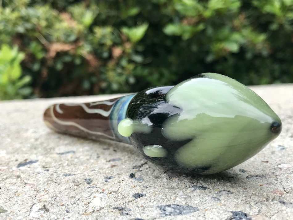 Fat Buddha Glass Pipe Paintbrush Glass Pipe