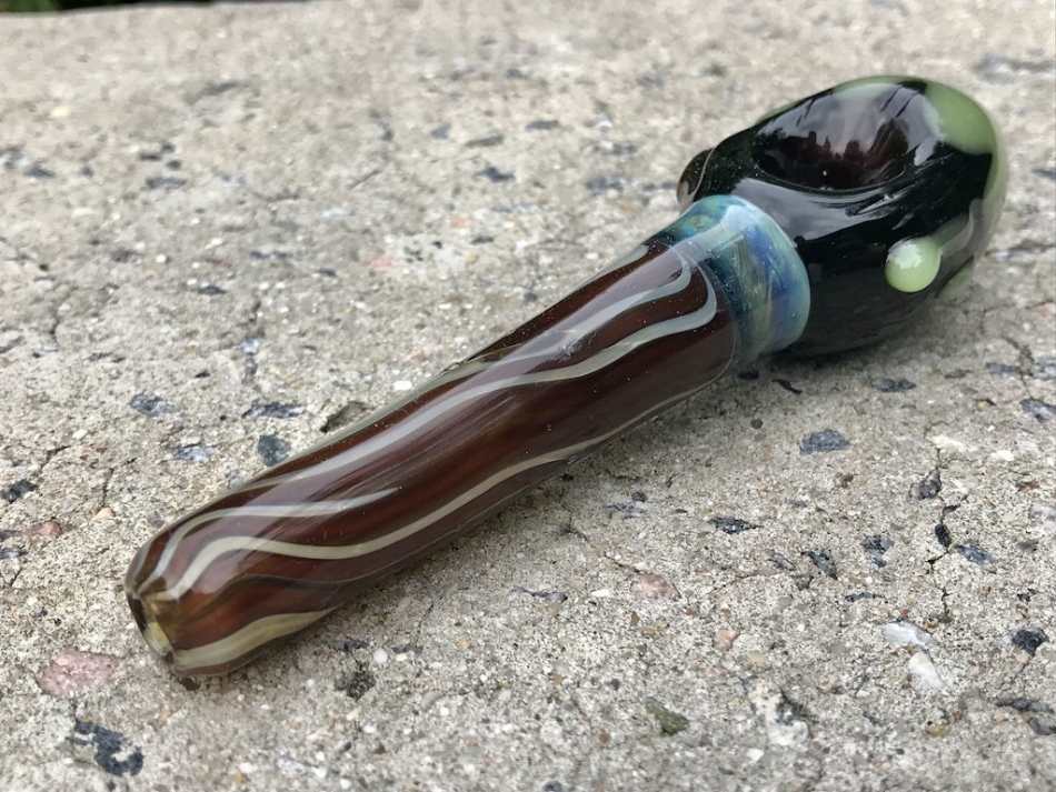 Fat Buddha Glass Pipe Paintbrush Glass Pipe