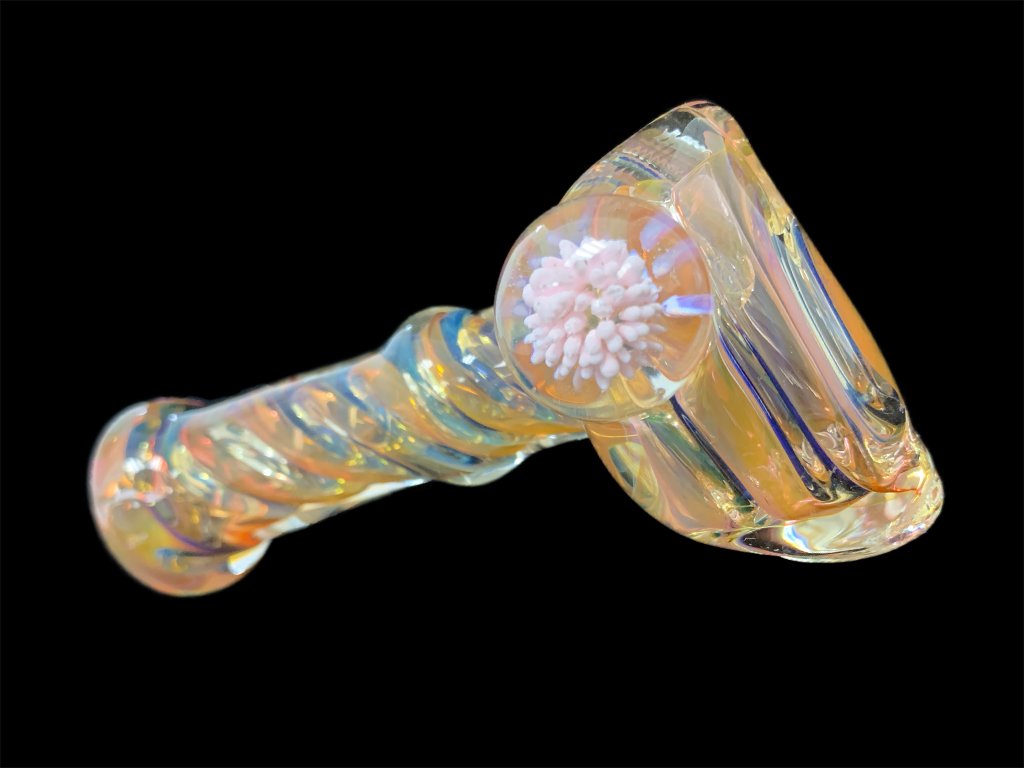Marble Hammer Pipe Fat Buddha Glass