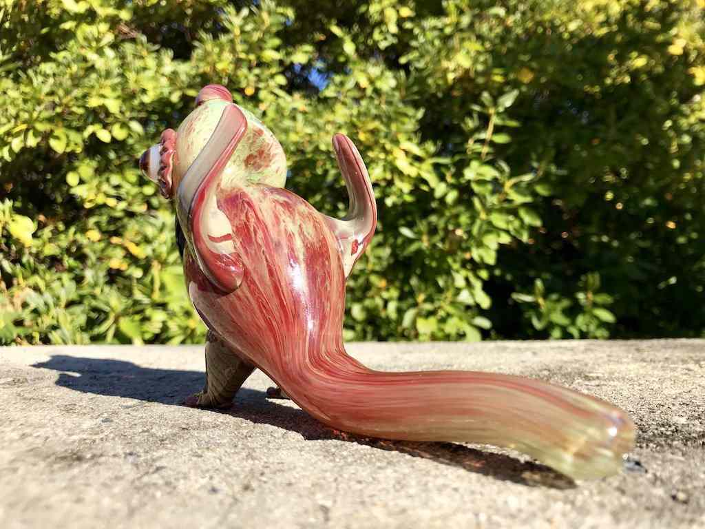 Fat Buddha Glass Pipe Polly the Parrot Pipe