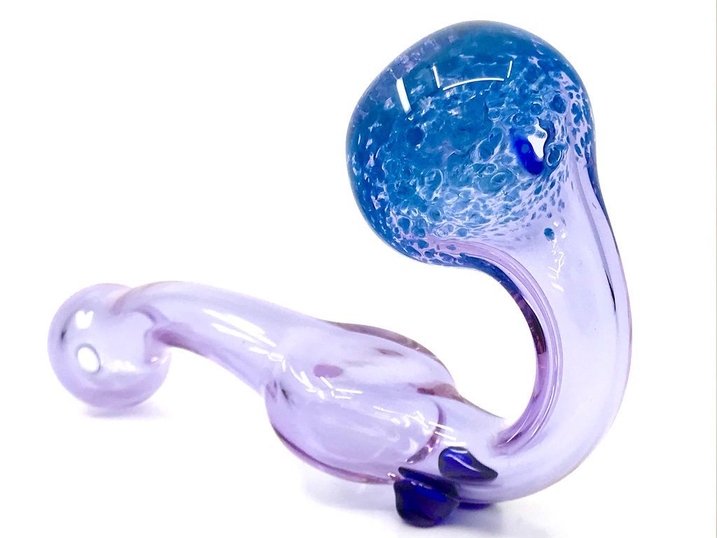 Purple Sherlock Pipe - Fat Buddha Glass