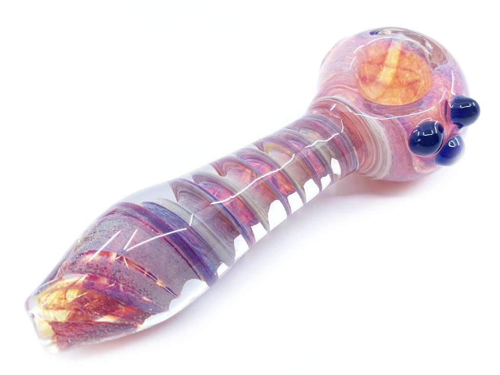 Purple Twist Pipe Fat Buddha Glass