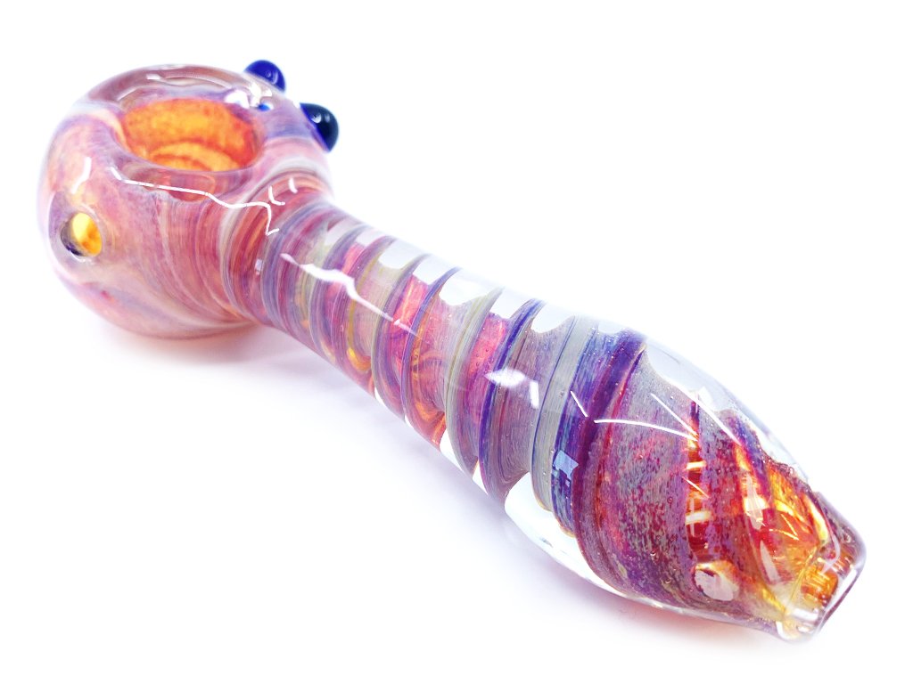 Purple Twist Pipe Fat Buddha Glass