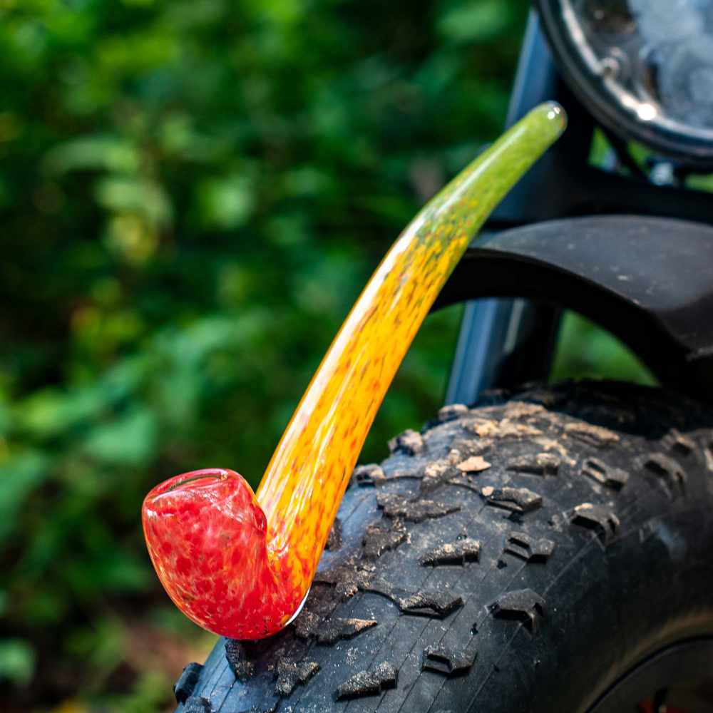 Fat Buddha Glass Pipe Rasta Gandalf Pipe