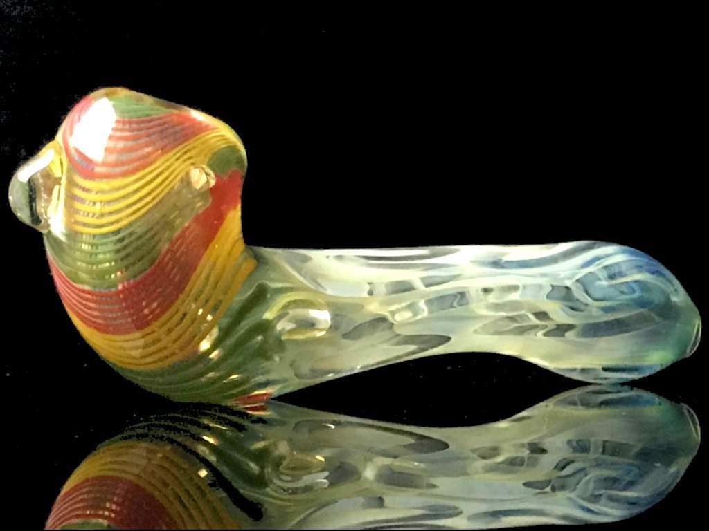 Rasta Sherlock Pipe Fat Buddha Glass