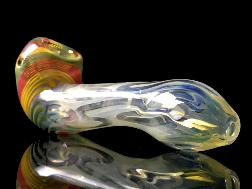 Rasta Sherlock Pipe Fat Buddha Glass