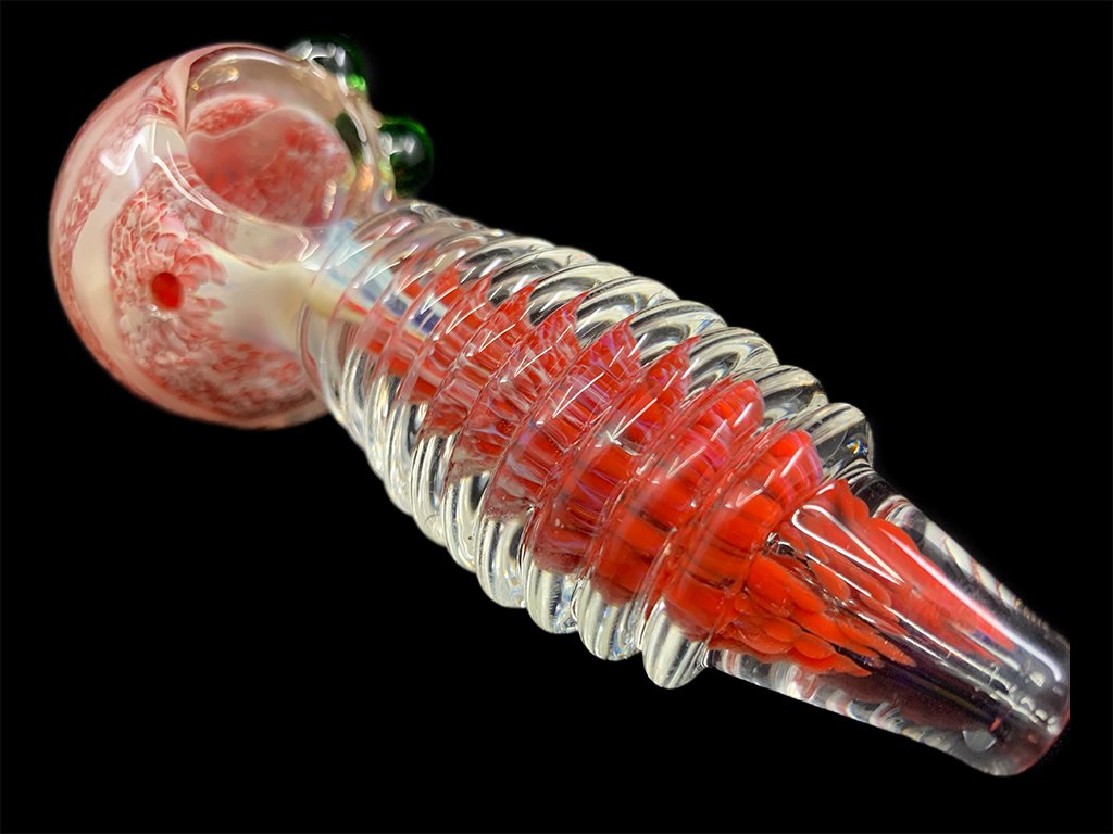 Fire & Ice Glass Pipe Fat Buddha Glass