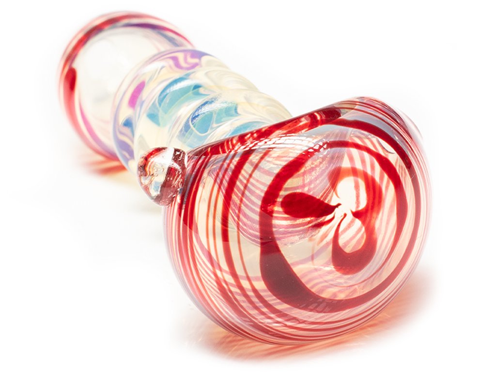Red Racer Pipe Fat Buddha Glass