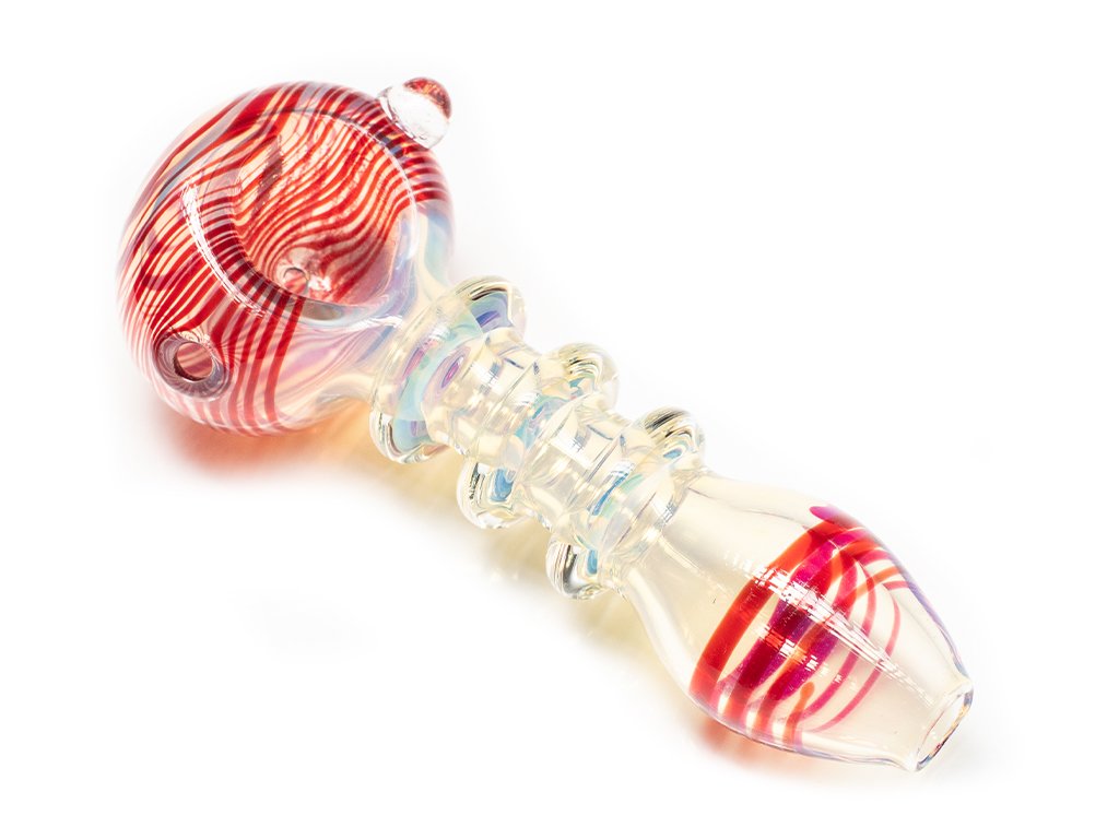 Red Racer Pipe Fat Buddha Glass