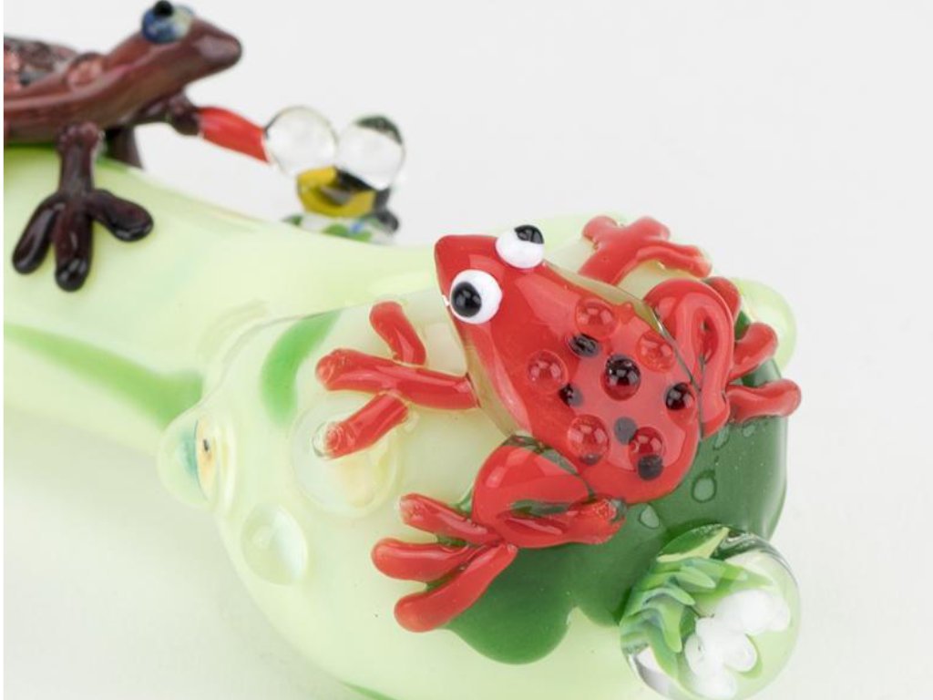 Ribbit Spoon Pipe Fat Buddha Glass