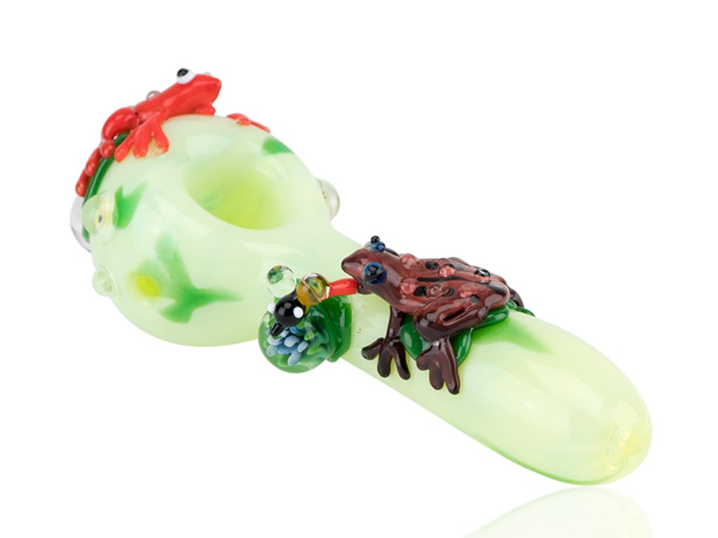 Ribbit Spoon Pipe Fat Buddha Glass