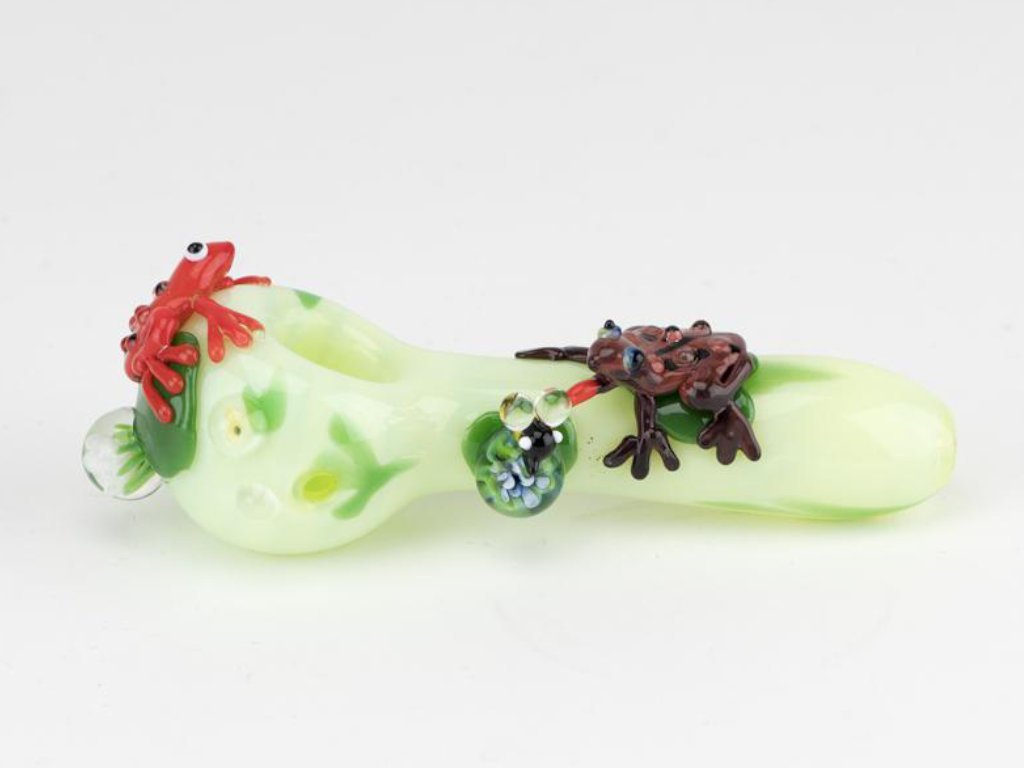 Ribbit Spoon Pipe Fat Buddha Glass