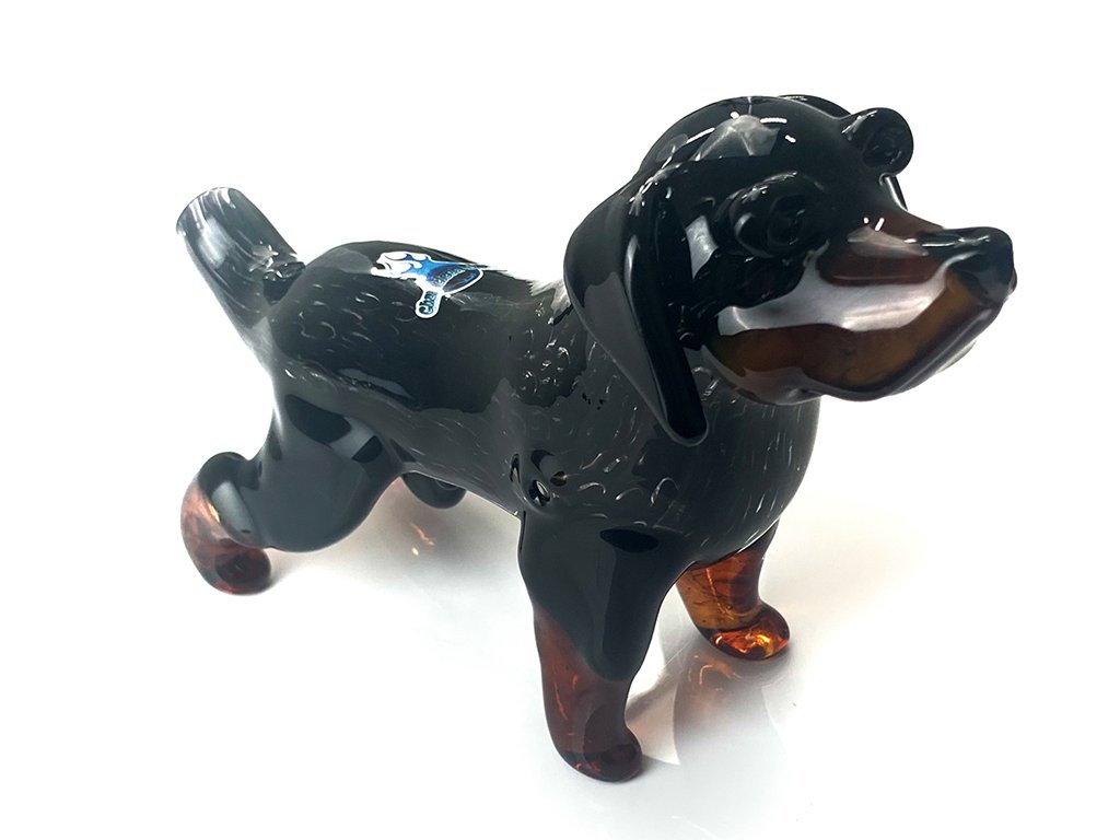 Rottweiler Glass Pipe Chameleon Glass