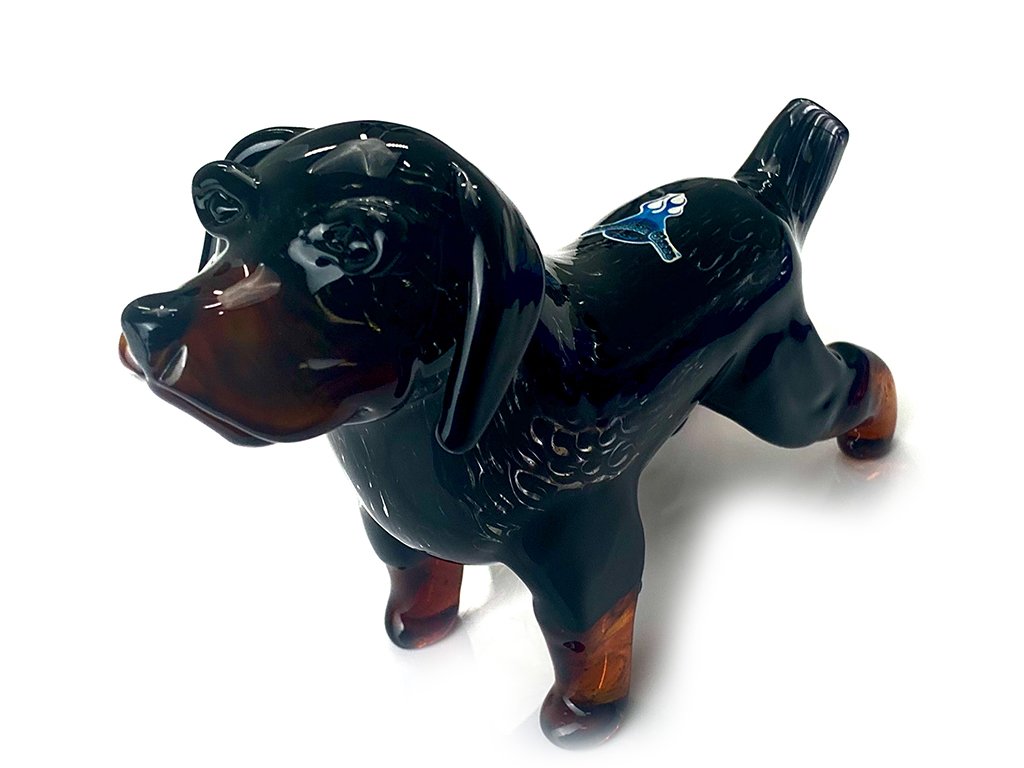 Rottweiler Glass Pipe Chameleon Glass