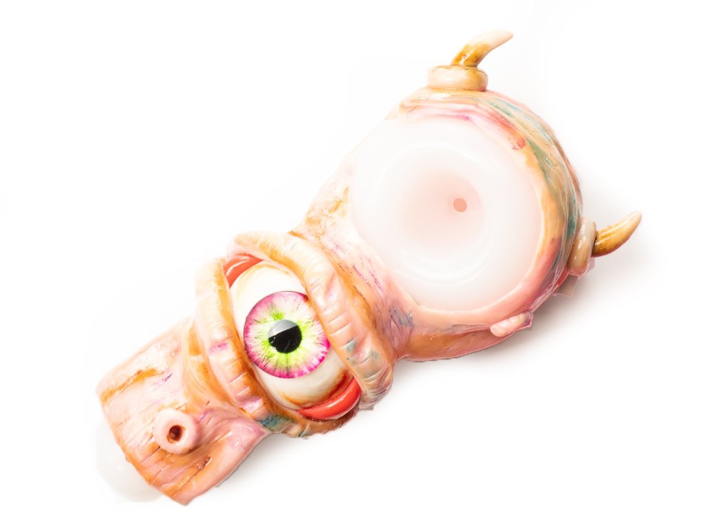Scratched Cyclops Pipe Fat Buddha Glass