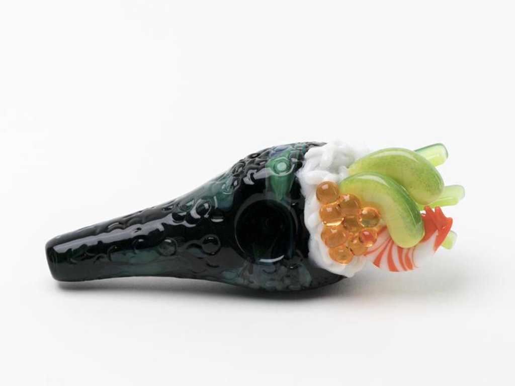 Shrimp Handroll Pipe Fat Buddha Glass