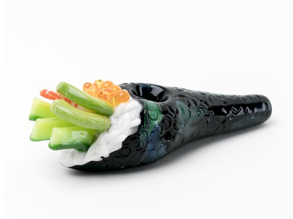 Shrimp Handroll Pipe Fat Buddha Glass
