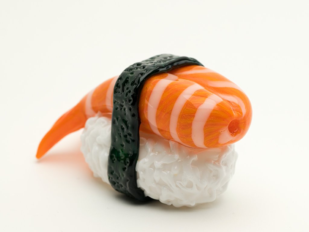 Shrimp Nigiri Pipe Fat Buddha Glass