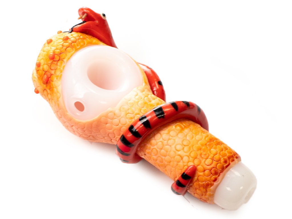 Snake and Cyclops Pipe Fat Buddha Glass