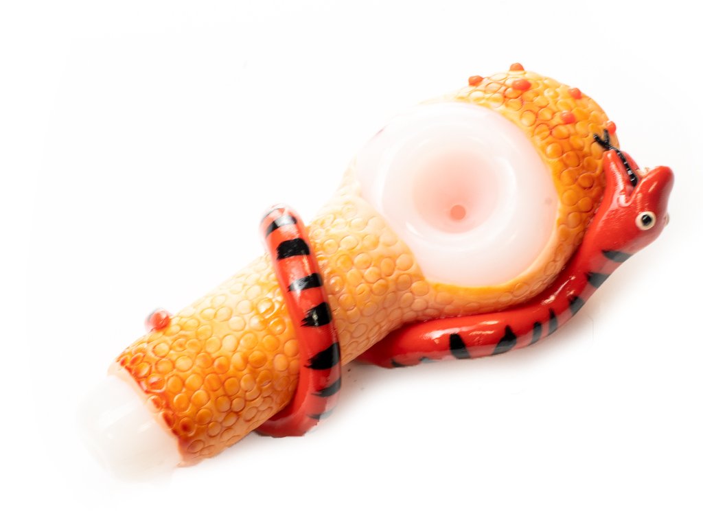 Snake and Cyclops Pipe Fat Buddha Glass