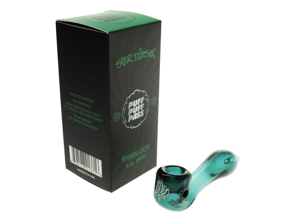Sour Diesel Sherlock Pipe