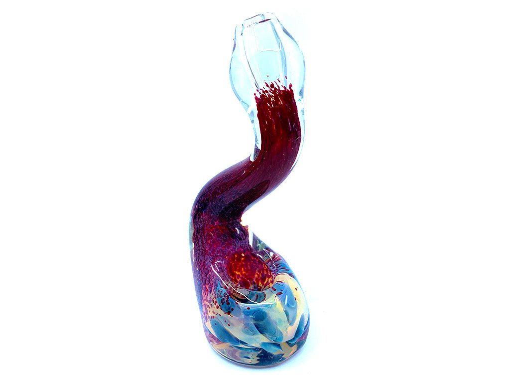 Standing Purple Pipe - Fat Buddha Glass