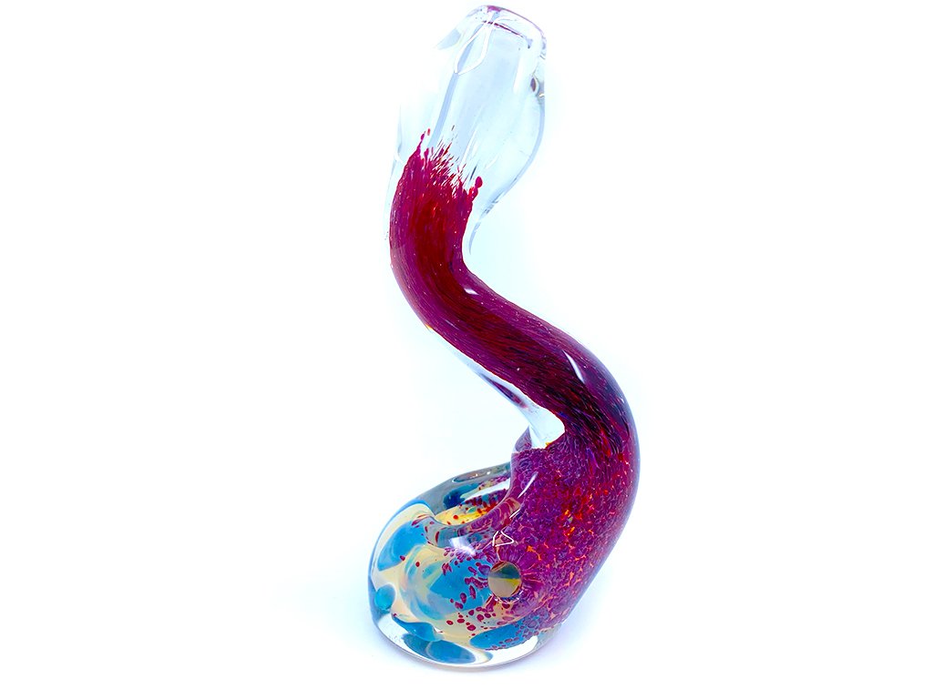 Standing Purple Pipe - Fat Buddha Glass