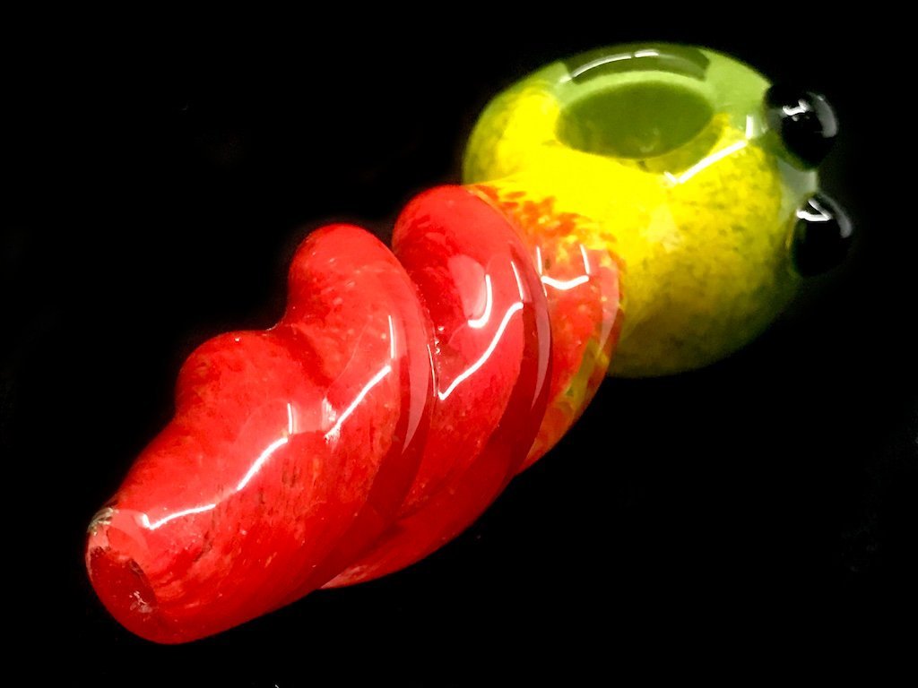 Twist Rasta Pipe Fat Buddha Glass