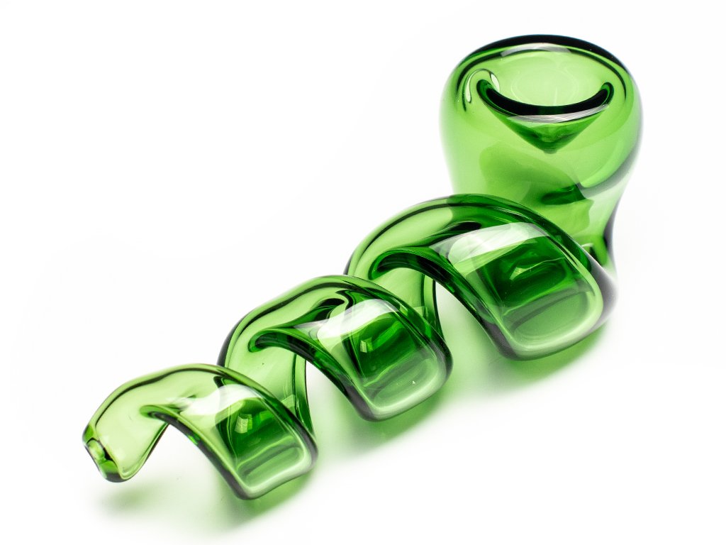 Twisted Glass Pipe Fat Buddha Glass