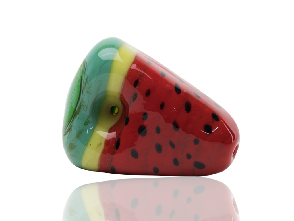 Watermelon Pipe Fat Buddha Glass