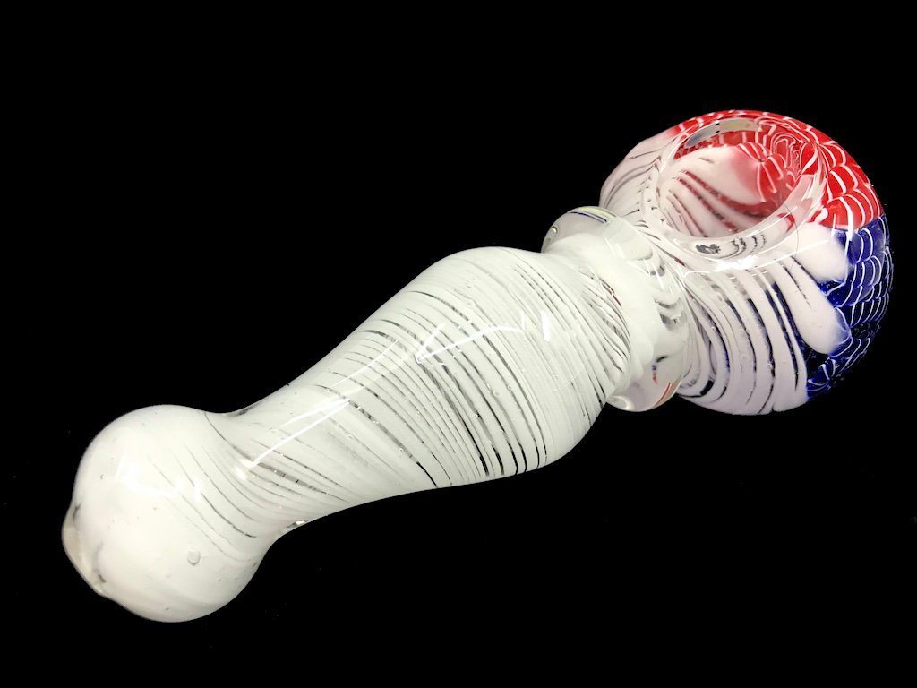 White Wave Glass Pipe