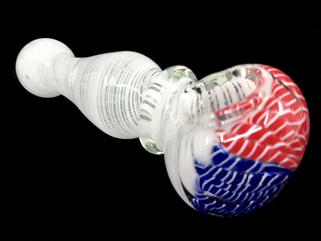 White Wave Glass Pipe