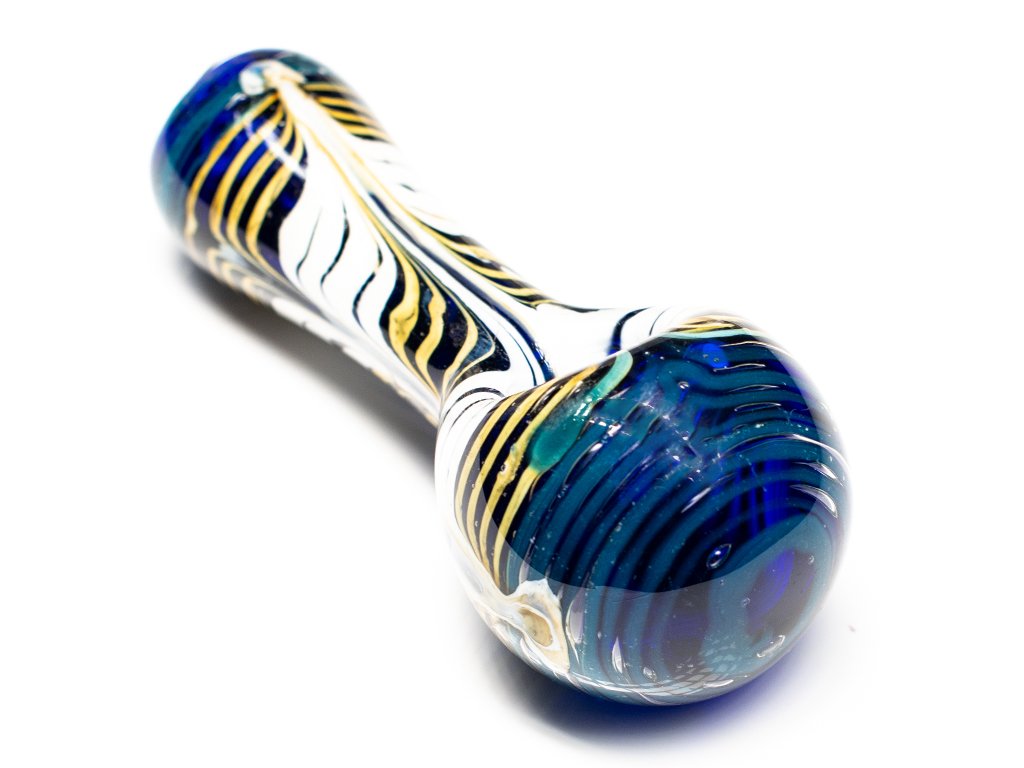 Fat Buddha Glass Pipe Wrap and Rake Pipe