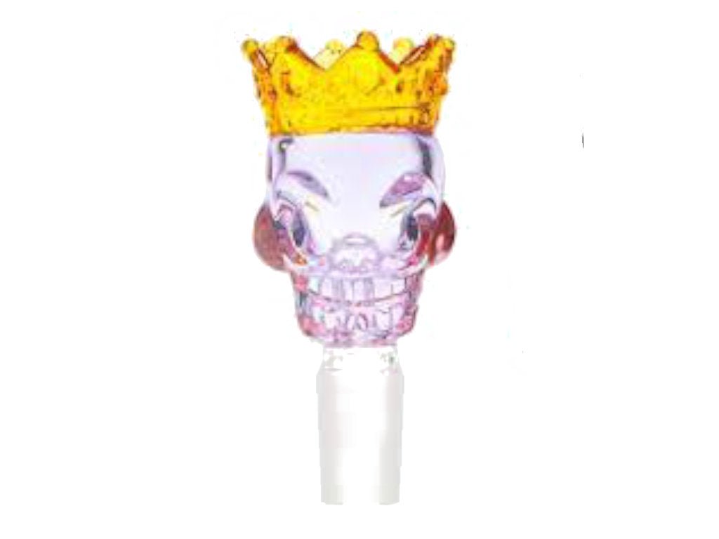 Fat Buddha Glass Purple King Crown Skull Bong Bowl
