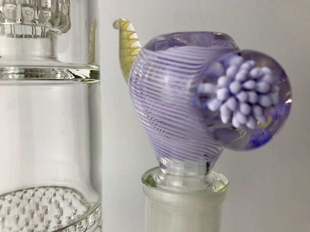 Fat Buddha Glass Purple Pleasure Glass Bowl