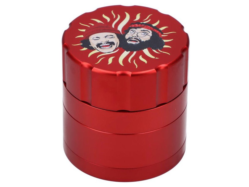 Red Famous Brandz Red Cheech & Chong Grinder
