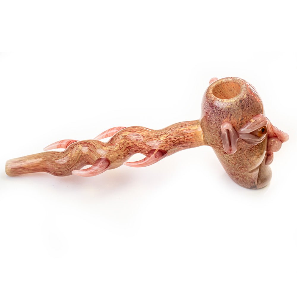 Fat Buddha Glass Stone Face MOAI Hammer Bubbler