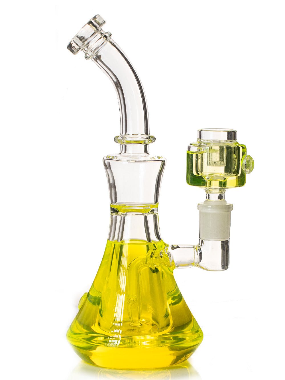 Fat Buddha Glass Yellow Freezeable Color Bong
