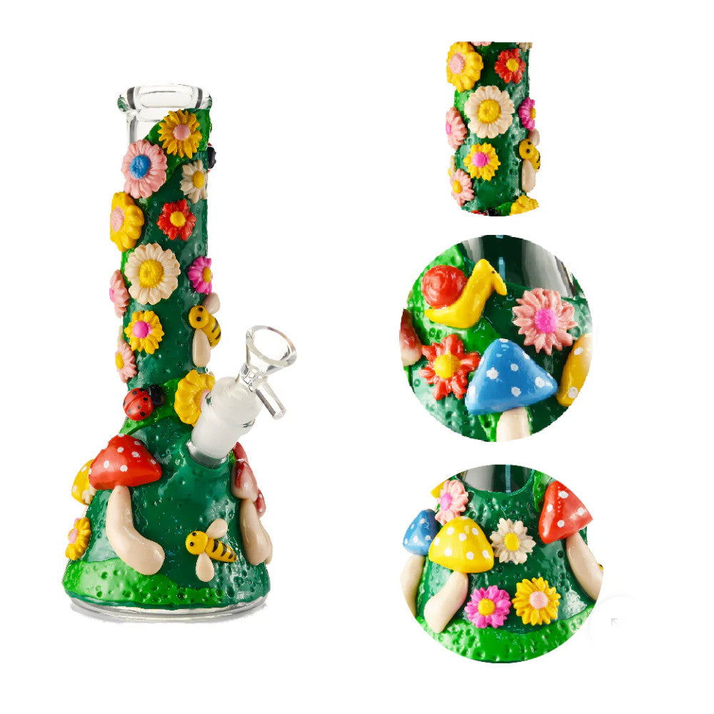 Flower Hand Painted Bong