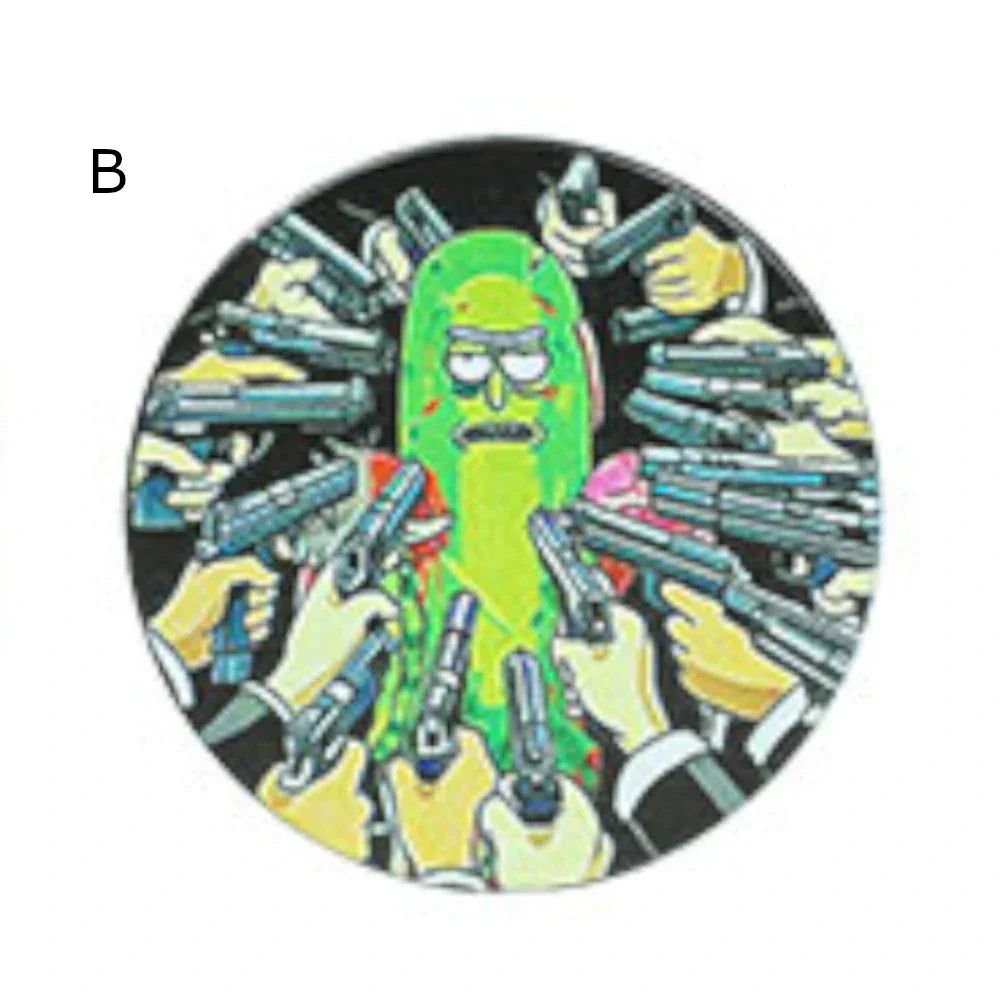 Fat Buddha Glass Accessories B Rick and Morty Herb Grinder