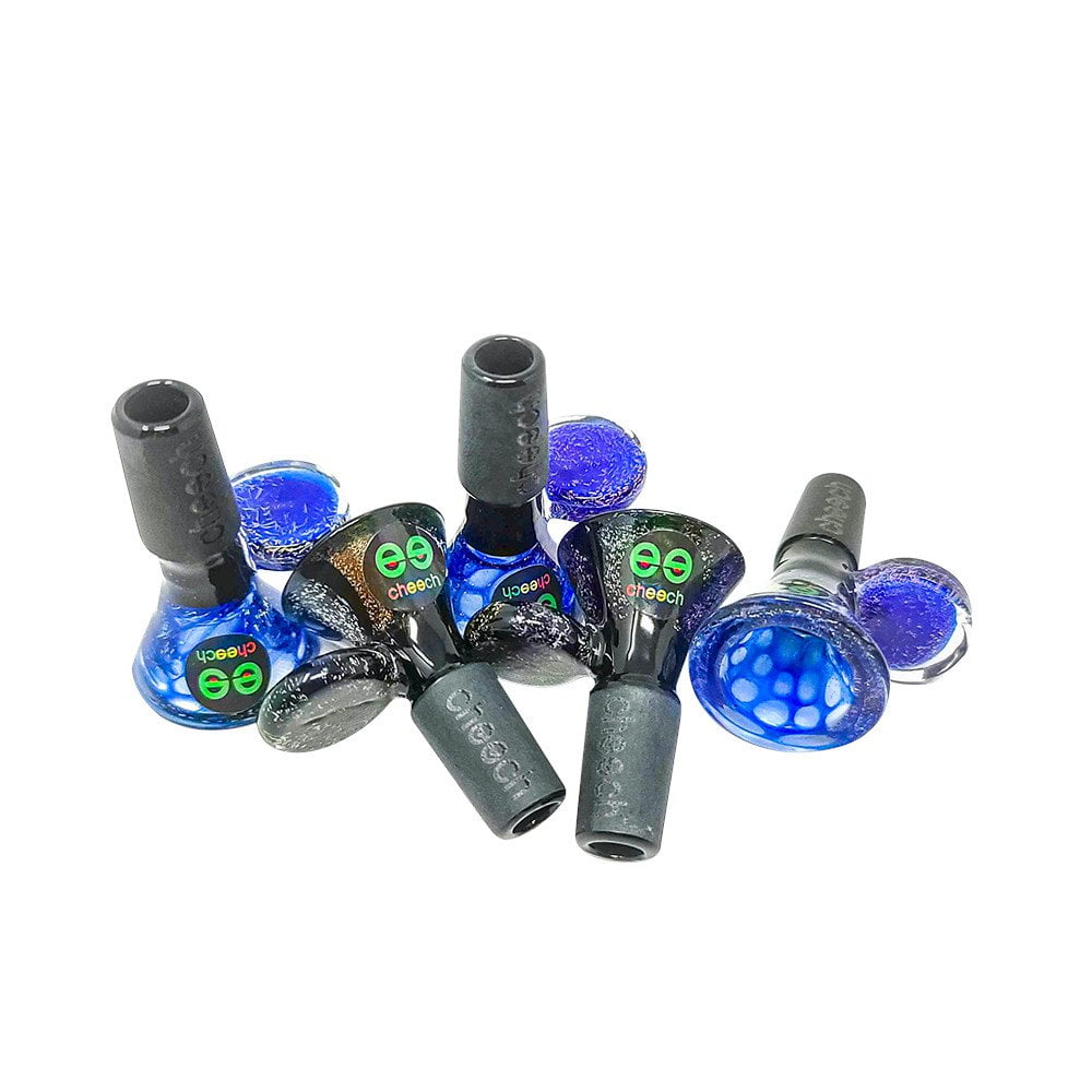 Cheech Glass Accessories Black Dichroic 14mm Bowl