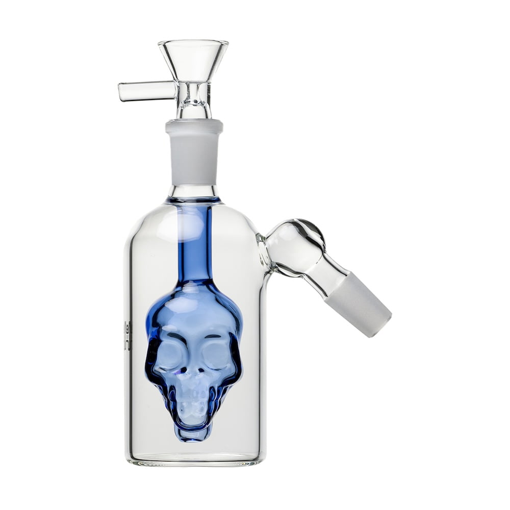 Human Grade Accessories Blue Skull 45° Ash Catcher