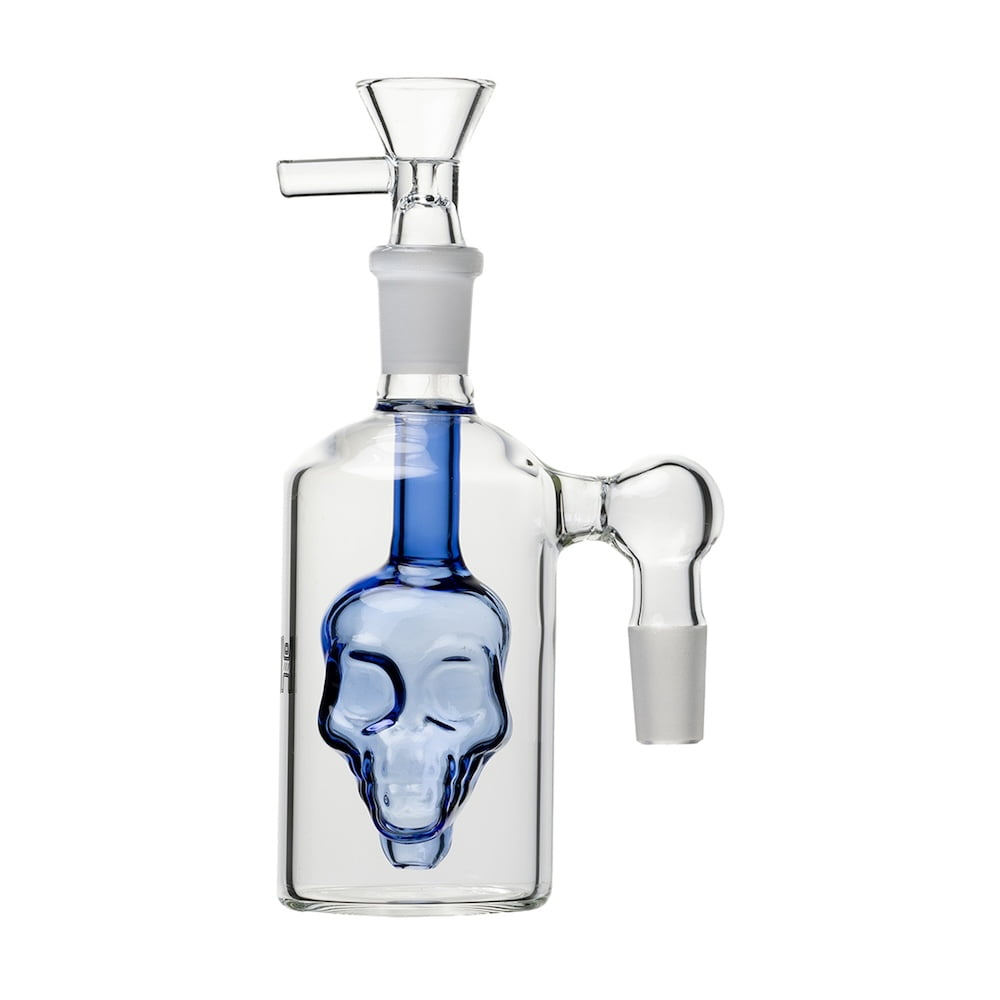 Human Grade Accessories Blue Skull 90° Ash Catcher