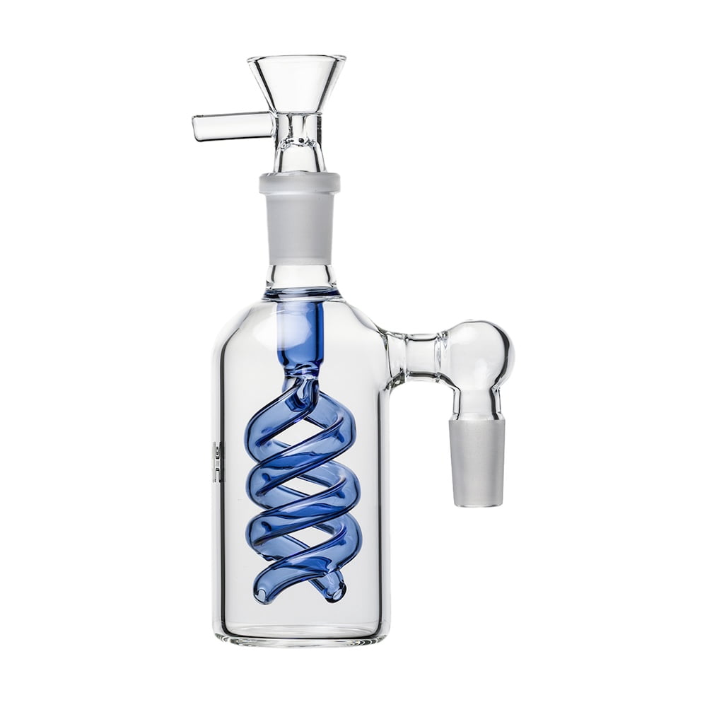 Human Grade Accessories Blue Spiral 90° Ash Catcher