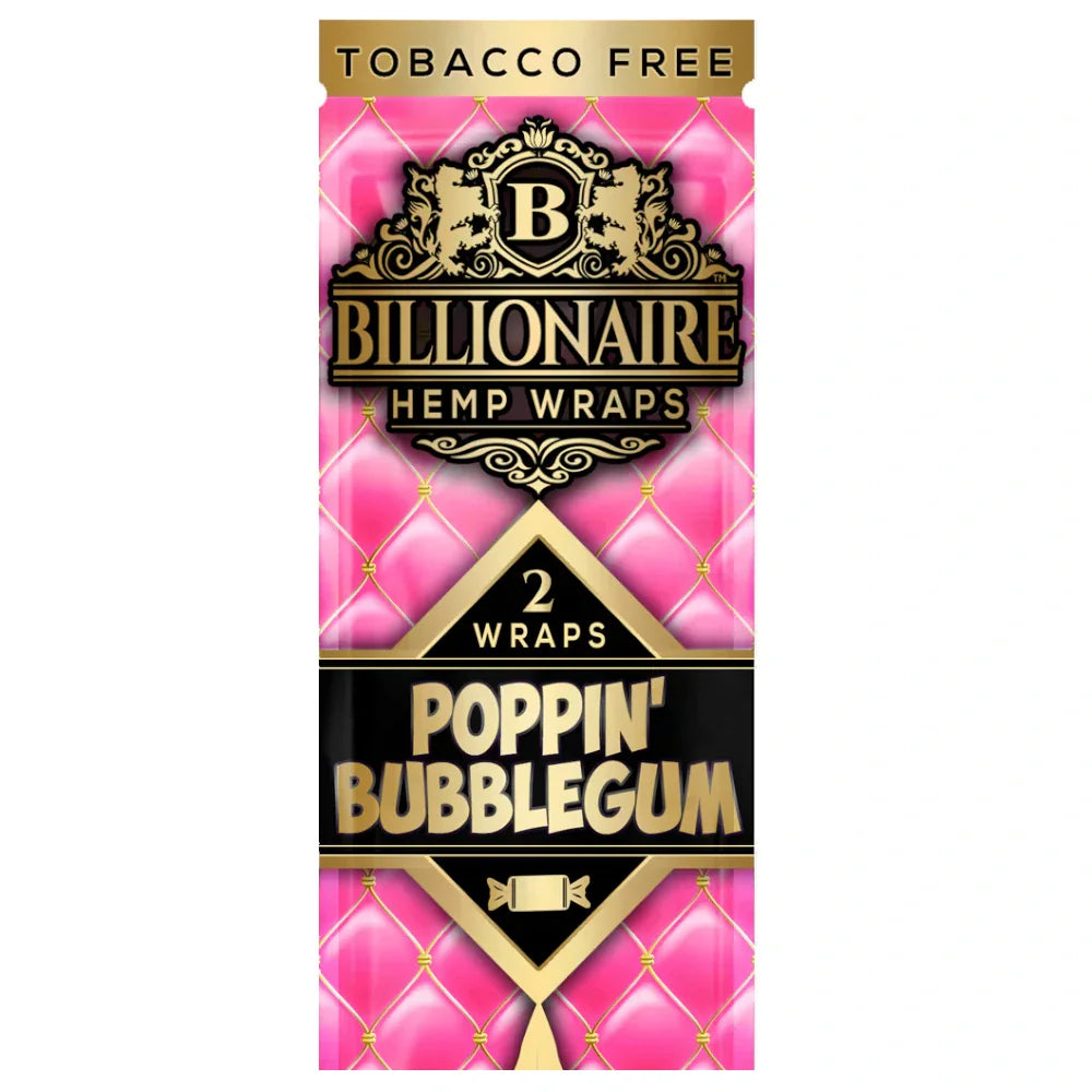 Juicy Hemp Wraps Accessories Bubble Gum Billionaire Hemp Wraps (3pk)