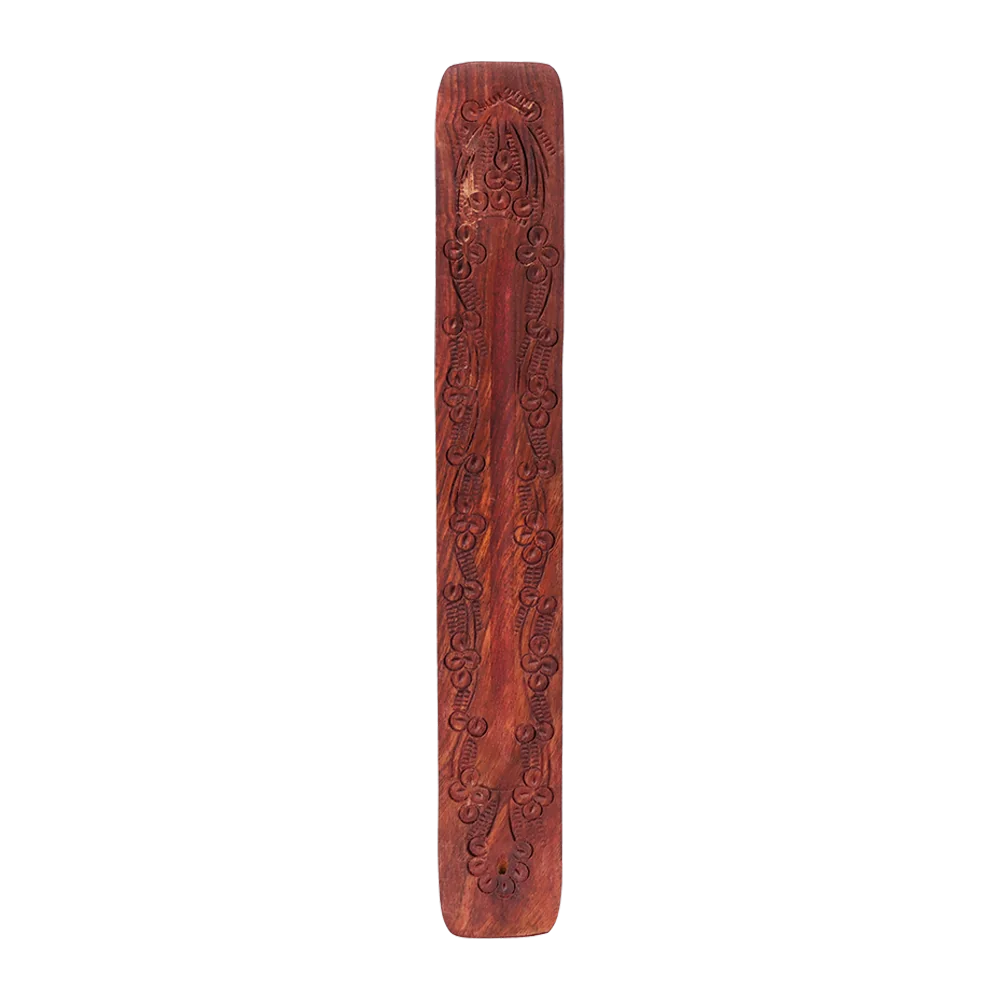 Fat Buddha Glass Accessories Carved Wood Incense Holder