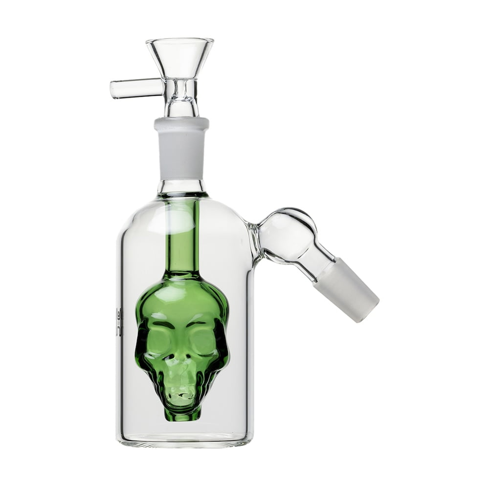 Human Grade Accessories Green Skull 45° Ash Catcher