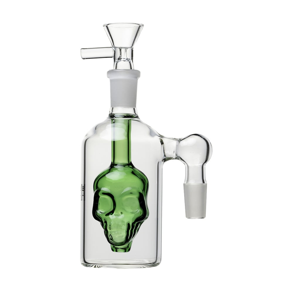 Human Grade Accessories Green Skull 90° Ash Catcher