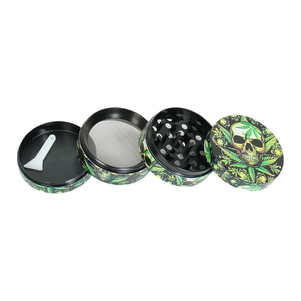 Fat Buddha Glass Accessories Skull Herb Grinder